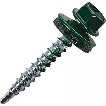 Кровельный оцинкованный саморез STARFIX 4,8x19 мм, RAL 6005, 5 кг SMV1-24051-5