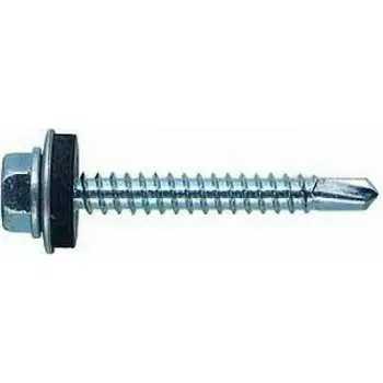 Кровельный оцинкованный саморез-сверло КВАДРА 5.5x102 50 шт. 551021000150