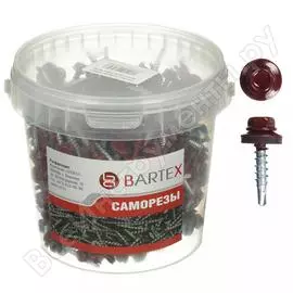 Кровельный саморез bartex красный 4.8х29 банка 200шт 211731