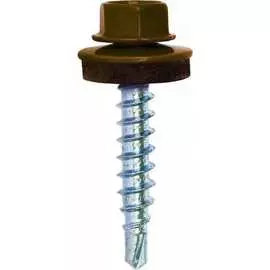 Кровельный саморез Bohrer ПРОМ 4,8x29 RAL8017 шоколад 4500 шт. SKRAL-4,8х29 RAL8017