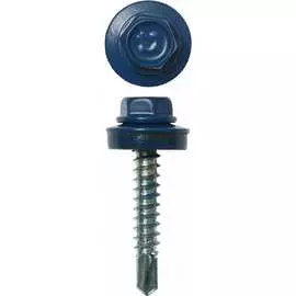 Кровельный саморез Bohrer 5,5x25 RAL 5005 синий насыщенный 250 шт. SKRAL5005-5,5x25-250