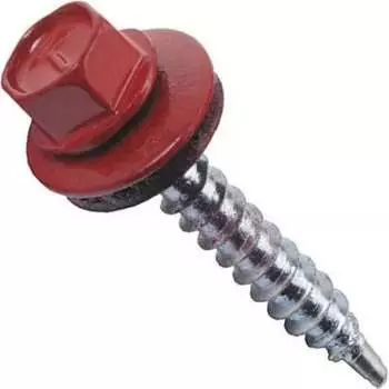 Кровельный саморез Bohrer 4,8x29 RAL 3009 красная окись 250 шт. SKRAL3009-4,8x29-250