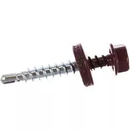 Кровельный саморез Госкреп 48х35 RAL 3005 красное вино 10 шт. КР.192906