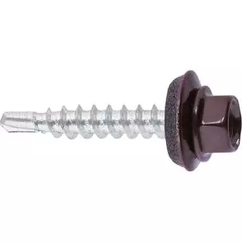 Кровельный саморез Госкреп 4,8x28 RAL 8017 коричневый шоколад 60 шт. 2-0017340