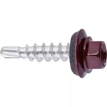 Кровельный саморез Госкреп 5,5x19 RAL 3005 красное вино 60 шт. 2-0018221