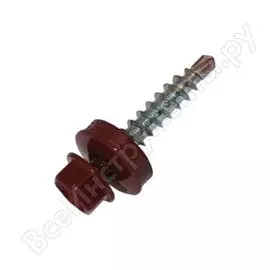 Кровельный саморез госкреп 4.8х51 мм, ral 3011, коричнево-красный, 250 шт., большой пластиковый контейнер, 1500 мл кр.181144