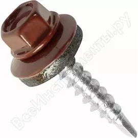 Кровельный саморез госкреп 4,8х70 ral 3011 коричнево-красный 25 шт., пл.конт 280 мл кр.012045