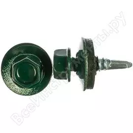 Кровельный саморез госкреп 4,8х70 ral 6005 зеленый мох 200 шт., б.пл.конт. 1500 мл кр.181176