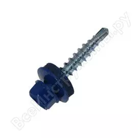 Кровельный саморез госкреп 5.5х19 мм, ral 5005, ярко-синие, 250 шт., большой пластиковый контейнер, 1000 мл кр.181203