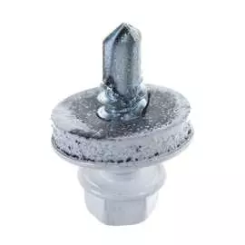 Кровельный саморез госкреп 5.5х19 мм, ral 9003, белый, 250 шт., большой пластиковый контейнер, 1000 мл 2-0017140