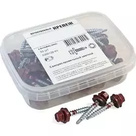 Кровельный саморез качественный крепеж 4,8/35 RAL300550 красное вино (50 шт.) 0200129