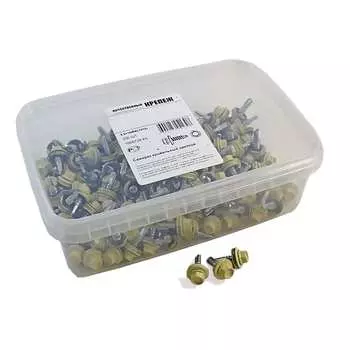 Кровельный саморез качественный крепеж 5,5/19 RAL1014200 слоновая кость (200 шт.) 1000729