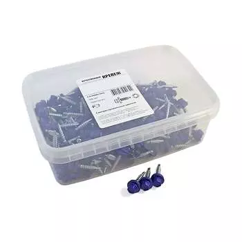 Кровельный саморез качественный крепеж 4,8/29 RAL5002200 ультрамарин (200 шт.) 1000733