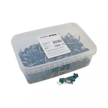 Кровельный саморез качественный крепеж 4,8/29 RAL5021200 синяя вода (200 шт.) 1000715