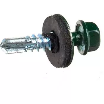 Кровельный саморез качественный крепеж 5,5/25 зеленый мох 0500113 КЧ