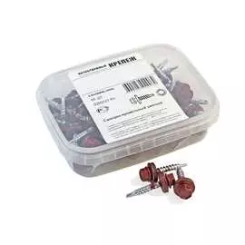 Кровельный саморез качественный крепеж 4,8/29 RAL300555 красное вино (55 шт.) 0200127