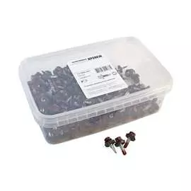 Кровельный саморез качественный крепеж 5,5/19 RAL3005200 красное вино (200 шт.) 1000643