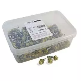 Кровельный саморез качественный крепеж 5,5/25 RAL1014200 слоновая кость (200 шт.) 1000731