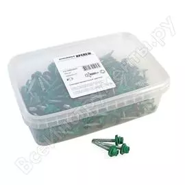 Кровельный саморез качественный крепеж 4,8/35 RAL6029200 зеленая мята (200 шт.) 1000205