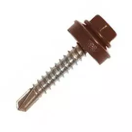 Кровельный саморез Kenner 5,5х25 RAL8017 тёмно-коричневый (3000 шт.) ск55258017