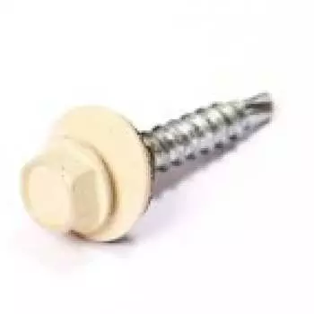 Кровельный саморез Kenner 5,5х25 RAL1015 светлая слоновая кость (3000 шт.) ск55251015