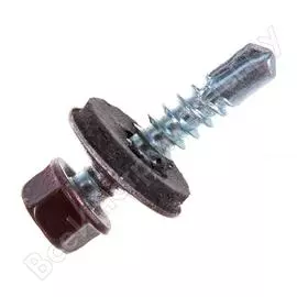 Кровельный саморез крепежная техника 5,5х25 RAL8017 коричневый (250 шт.) 420294