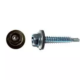 Кровельный саморез КРЕП-КОМП 4,8х51 RAL8019 серо-коричневый 2000 шт. ск518019