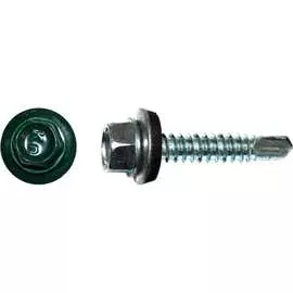 Кровельный саморез КРЕП-КОМП 4,8x19 RAL6005 темно-зеленый 250 шт. ск48196005кф