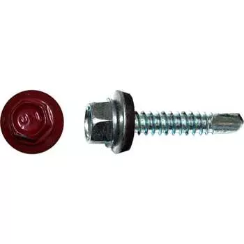 Кровельный саморез КРЕП-КОМП 4,8x35 RAL3003 красный рубин 3000 шт. ск353003к