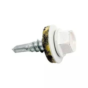 Кровельный саморез КРЕП-КОМП 5,5x19 RAL9003 белый сигнальный 250 шт. ск55199003кф