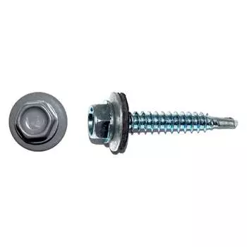 Кровельный саморез КРЕП-КОМП 4,8x19 RAL7024, серый графит 250шт ск48197024кф