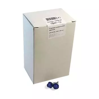 Кровельный саморез крепежная техника 4,8/38 RAL5005 синий (200 шт.) 420382