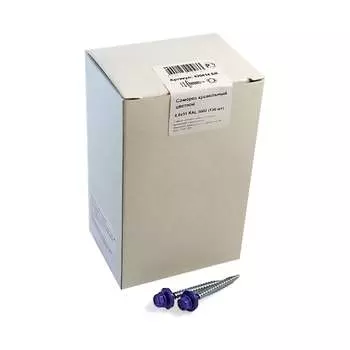 Кровельный саморез крепежная техника 4,8/51 RAL5002 ультрамарин (150 шт.) 420414