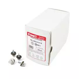 Кровельный саморез КВАДРА 5.5x19 RAL 9003 белый 250 шт. 519900303250
