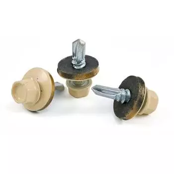 Кровельный саморез КВАДРА 4.8x29 RAL 1014 слоновая кость 200 шт. 829101403200