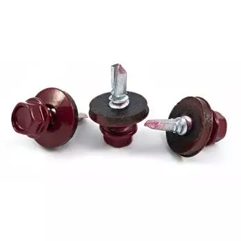 Кровельный саморез КВАДРА 4.8x35 RAL 3005 вино красное 10 шт. 835300510812