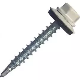 Кровельный саморез МЕТАЛЛСЕРВИС 4.8x35 RAL 9003 200 шт. 1220571