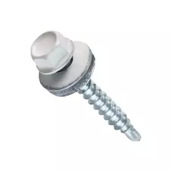 Кровельный саморез НАКРЕПКО 5,5х19 белый RAL 9003 100 шт. 204801