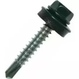 Кровельный саморез Стройметиз 4,8х28 зеленый хром RAL6020 60 шт. 2090014