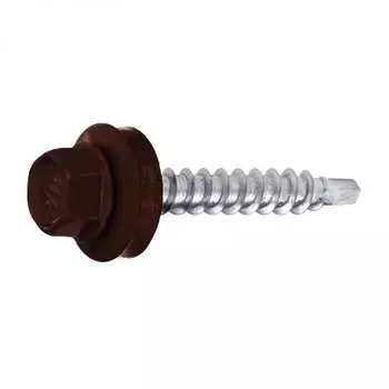 Кровельный саморез swfs 4.8х35 RAL-8014 250 шт. тов-048459