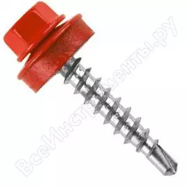 Кровельный саморез tech-krep крс zp 4.8x35 3003 ярко-красный 250шт. r ут-00011803