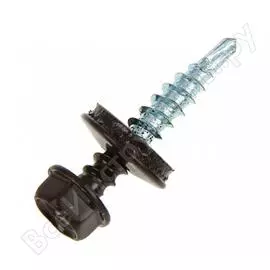 Кровельный саморез tech-krep крс zp 4.8x29 8019 корич 4000шт r ут-00012115