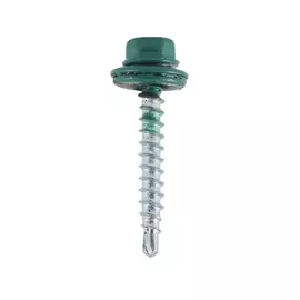 Кровельный саморез tech-krep крс zp 4.8x35 6026 зелен. опал 200шт. 00006875