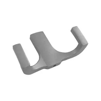 Крючок мебельный Trodos ZY-146B 2-рожковый, сплав ЦАМ, хром матовый 302175