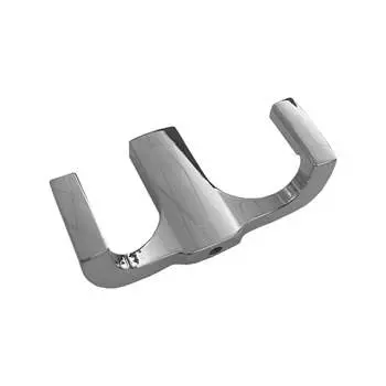 Крючок мебельный Trodos ZY-146B 2-рожковый, сплав ЦАМ, хром 302176