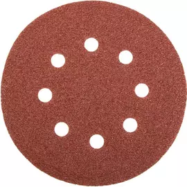 Круг абразивный на липучке (10 шт; 150 мм; р80; 8 отверстий) skrab 35944