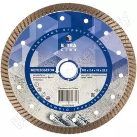 Профессиональный алмазный круг по железобетону Diam Turbo Extra Line 000633