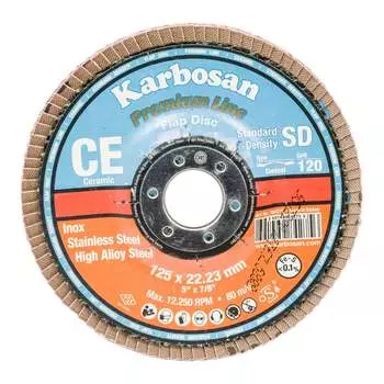 Круг лепестковый ABRAFORM P-120 AF-FLAP-CN-125-P120-CRM