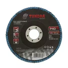 Циркониевый торцевой лепестковый круг по нержавеющей стали TUNDRA