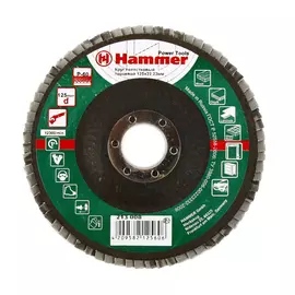 Круг лепестковый торцевой клт-1 flex 213-008 (125х22 мм; р60) hammer 29432